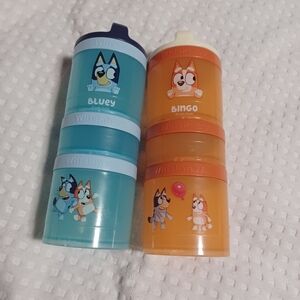 Bluey and Bingo Snack Containers Lot Of 2
